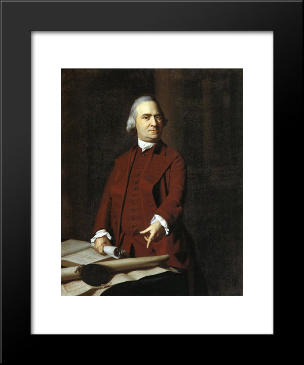 Samuel Adams 20x24 Black Modern Wood Framed Art Print Poster by Copley, John Singleton