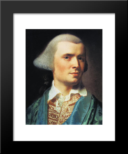 Self-Portrait 20x24 Black Modern Wood Framed Art Print Poster by Copley, John Singleton