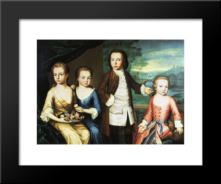 The Gore Children 20x24 Black Modern Wood Framed Art Print Poster by Copley, John Singleton