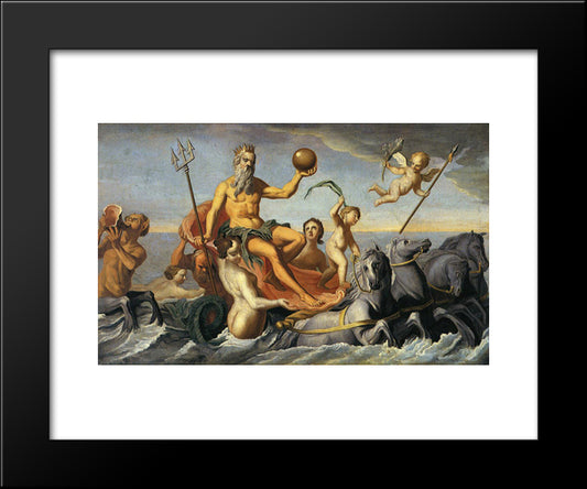 The Return Of Neptune 20x24 Black Modern Wood Framed Art Print Poster by Copley, John Singleton