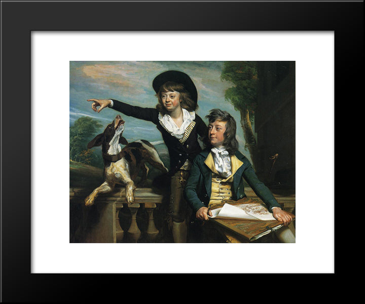 The Western Brothers 20x24 Black Modern Wood Framed Art Print Poster by Copley, John Singleton