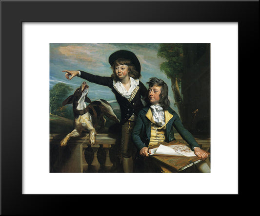 The Western Brothers 20x24 Black Modern Wood Framed Art Print Poster by Copley, John Singleton