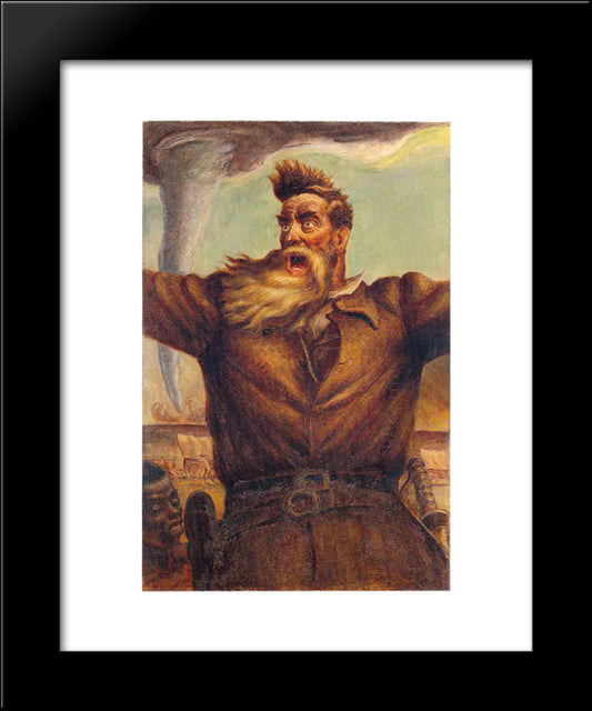 John Brown 20x24 Black Modern Wood Framed Art Print Poster by Steuart Curry, John