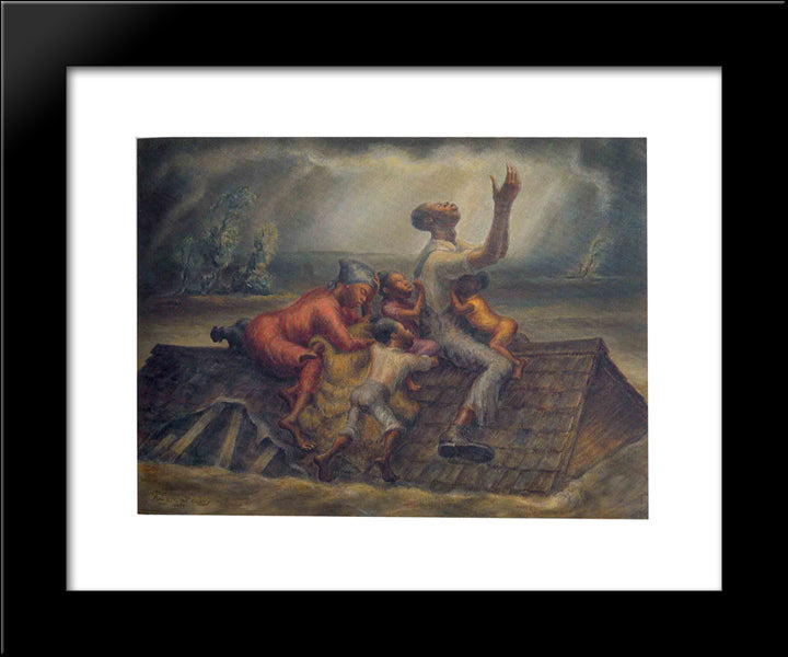 The Mississippi 20x24 Black Modern Wood Framed Art Print Poster by Steuart Curry, John