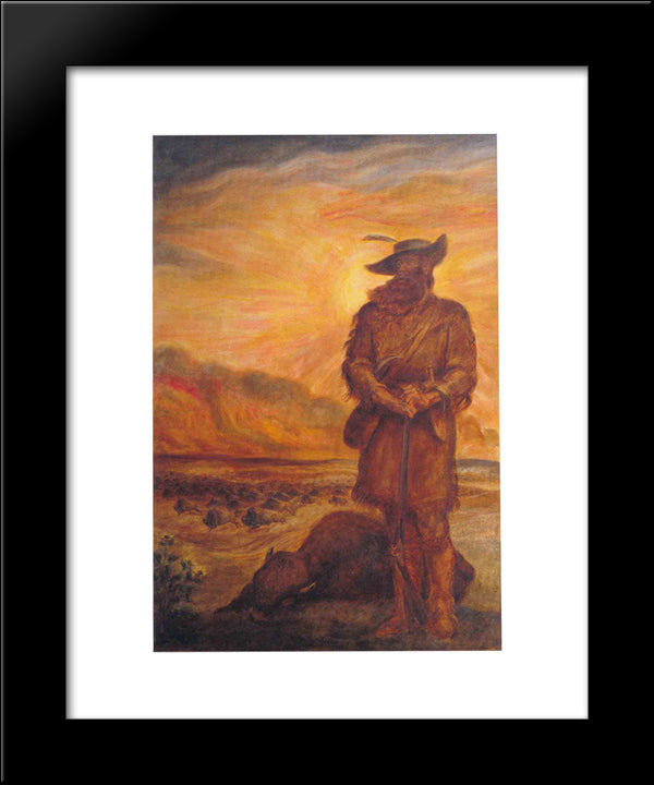 Tragic Prelude The Plainsman 20x24 Black Modern Wood Framed Art Print Poster by Steuart Curry, John