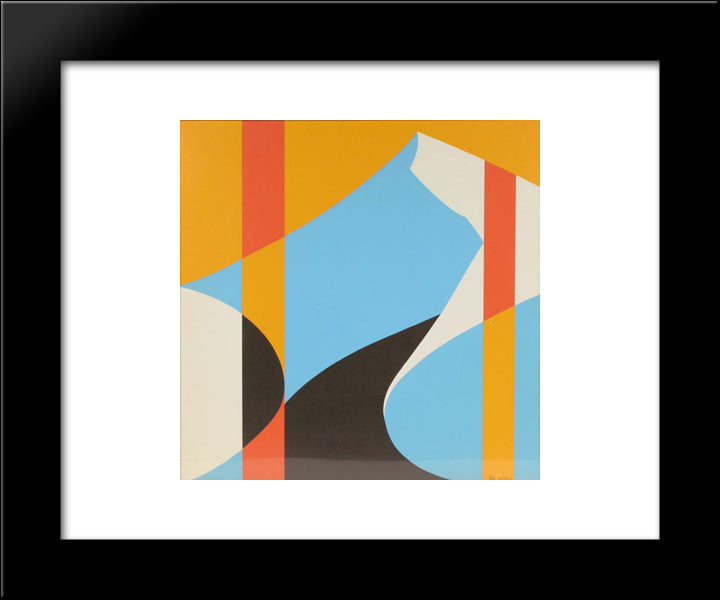 Modern Abstract 20x24 Black Modern Wood Framed Art Print Poster by Vassos, John