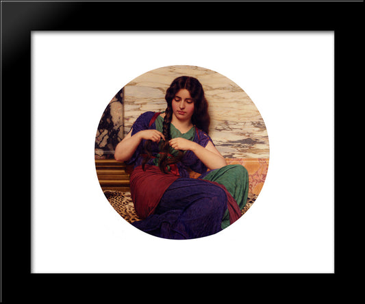 A Congenial Task 20x24 Black Modern Wood Framed Art Print Poster by Godward, John William