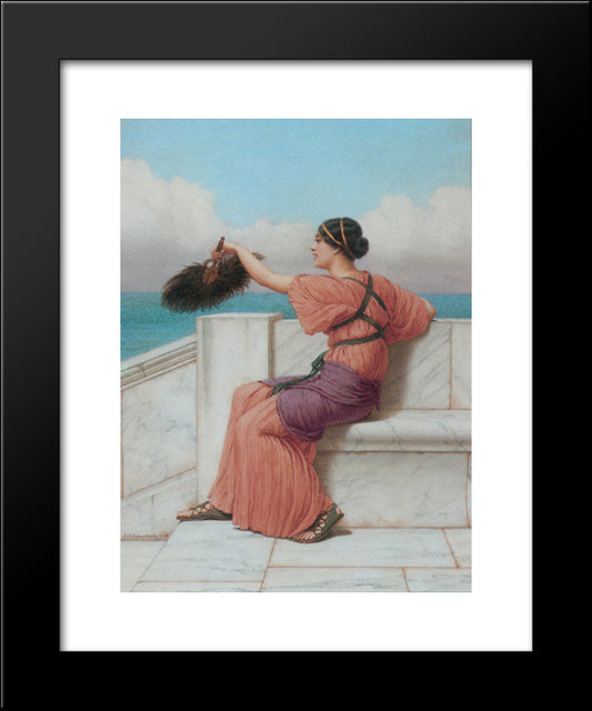 A Fond Farewell 20x24 Black Modern Wood Framed Art Print Poster by Godward, John William