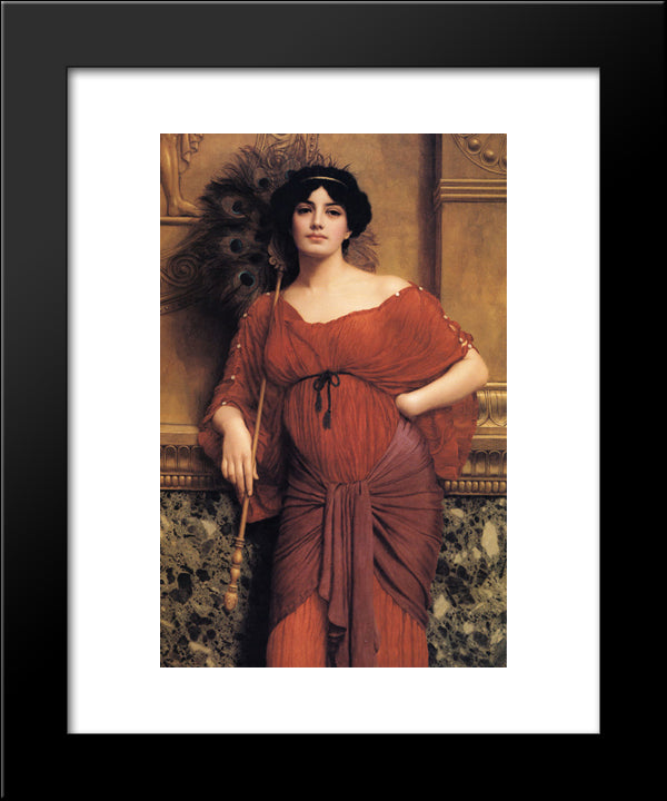 A Roman Matron 20x24 Black Modern Wood Framed Art Print Poster by Godward, John William