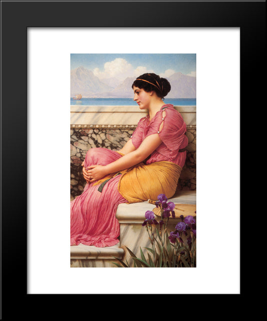 Absence Makes The Heart Grow Fonder 20x24 Black Modern Wood Framed Art Print Poster by Godward, John William