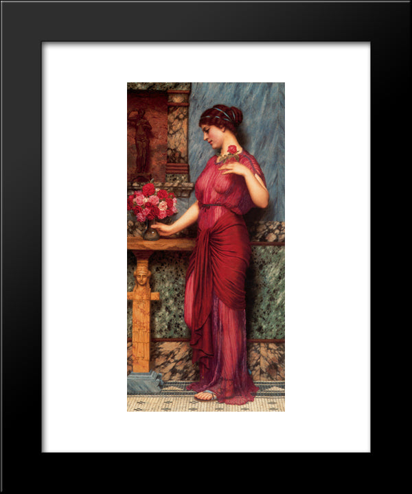 An Offering To Venus 20x24 Black Modern Wood Framed Art Print Poster by Godward, John William