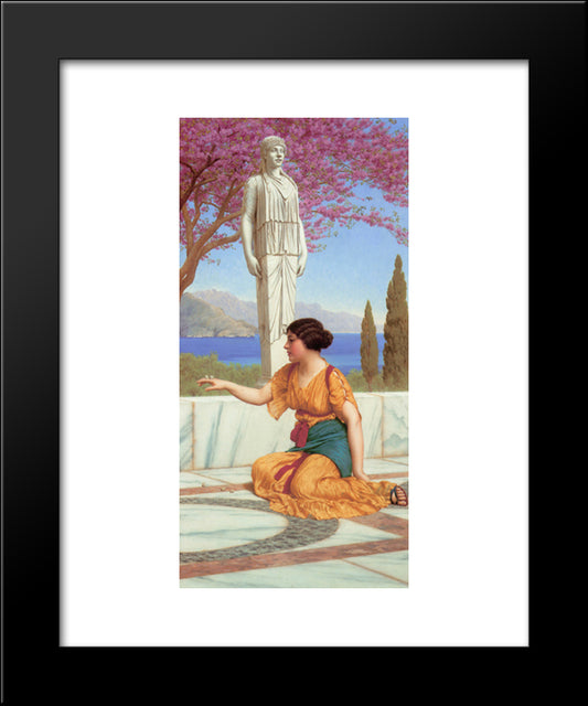 Ancient Pastimes 20x24 Black Modern Wood Framed Art Print Poster by Godward, John William