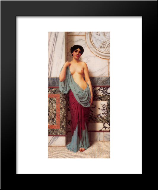 At The Thermae 20x24 Black Modern Wood Framed Art Print Poster by Godward, John William