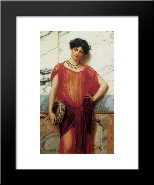 Drusilla 20x24 Black Modern Wood Framed Art Print Poster by Godward, John William