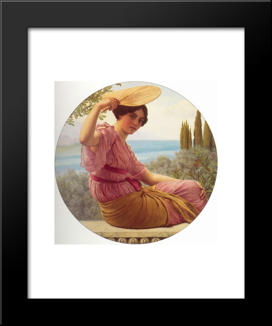 Golden Hours 20x24 Black Modern Wood Framed Art Print Poster by Godward, John William