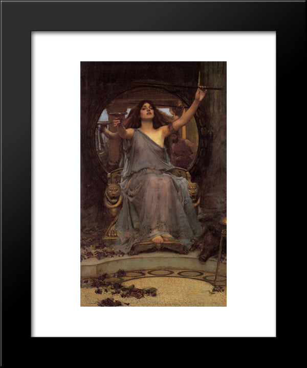 Circe Offering The Cup To Ulysses 20x24 Black Modern Wood Framed Art Print Poster by Waterhouse, John William