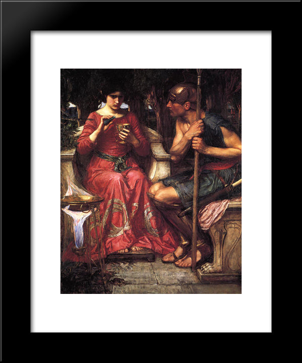 Jason And Medea 20x24 Black Modern Wood Framed Art Print Poster by Waterhouse, John William