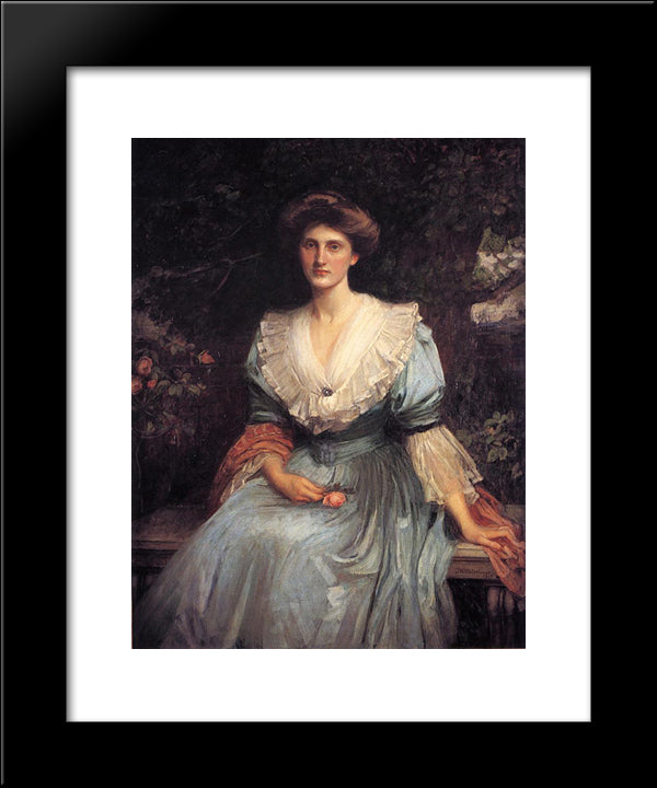 Lady Violet Henderson 20x24 Black Modern Wood Framed Art Print Poster by Waterhouse, John William