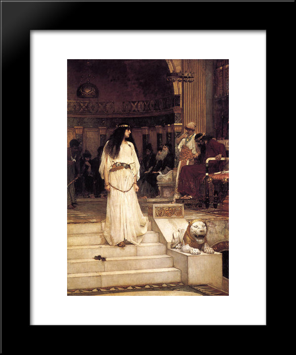 Mariamne Leaving The Judgement Seat Of Herod 20x24 Black Modern Wood Framed Art Print Poster by Waterhouse, John William