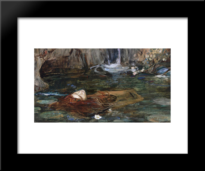 Orpheus 20x24 Black Modern Wood Framed Art Print Poster by Waterhouse, John William
