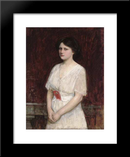 Portrait Of Miss Claire Kenworthy 20x24 Black Modern Wood Framed Art Print Poster by Waterhouse, John William