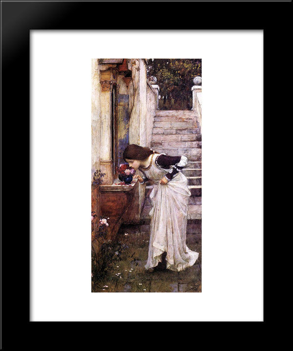 The Shrine 20x24 Black Modern Wood Framed Art Print Poster by Waterhouse, John William