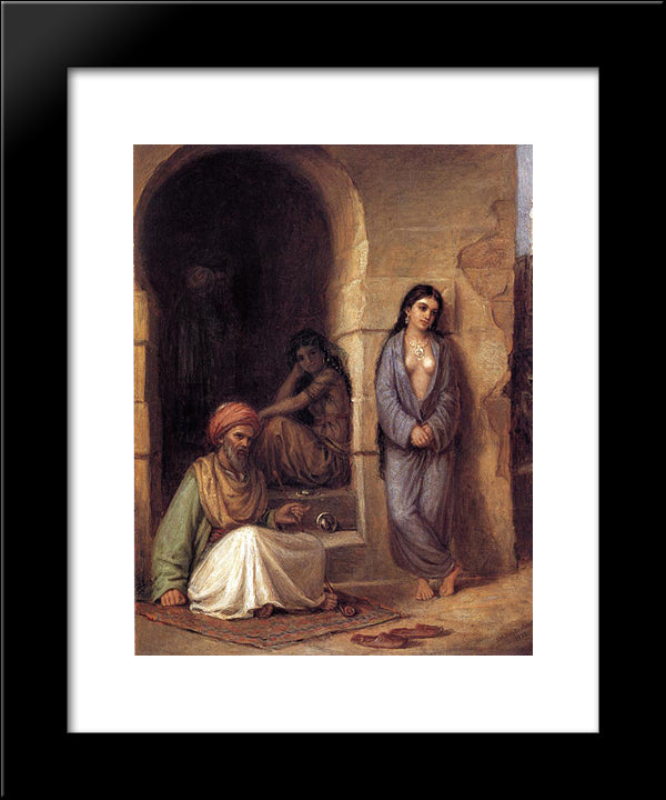 The Slave 20x24 Black Modern Wood Framed Art Print Poster by Waterhouse, John William