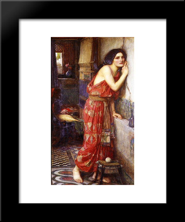 Thisbe 20x24 Black Modern Wood Framed Art Print Poster by Waterhouse, John William