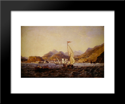 Madeira 20x24 Black Modern Wood Framed Art Print Poster by Carmichael, John Wilson