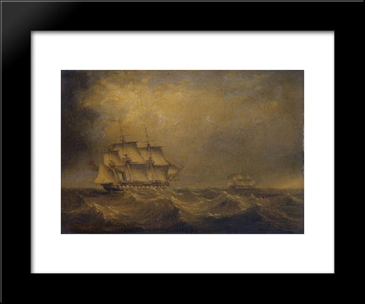 The Pursuit 20x24 Black Modern Wood Framed Art Print Poster by Carmichael, John Wilson