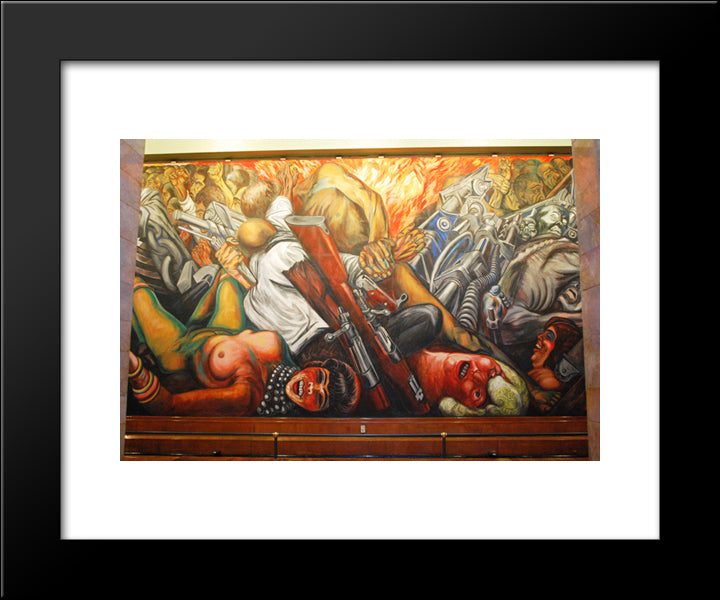 Catharsis 20x24 Black Modern Wood Framed Art Print Poster by Orozco, Jose Clemente