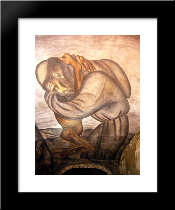 The Franciscans 20x24 Black Modern Wood Framed Art Print Poster by Orozco, Jose Clemente
