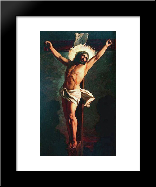 Crucified Christ 20x24 Black Modern Wood Framed Art Print Poster by Almeida Junior, Jose Ferraz de