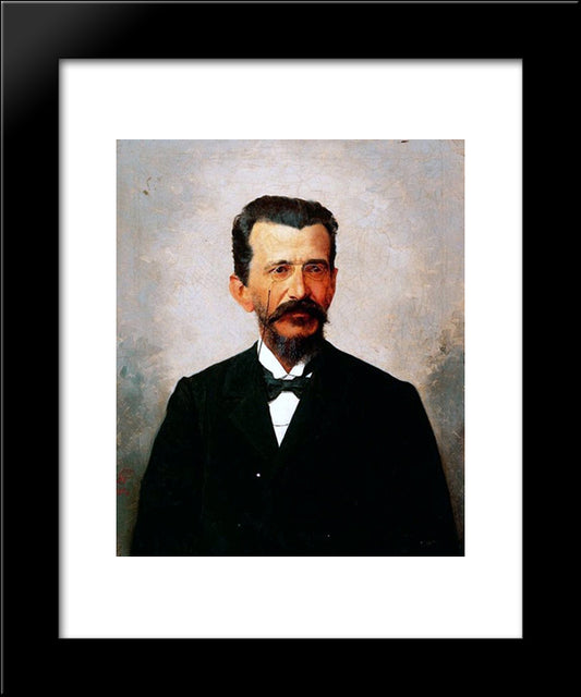 Joo Alves Rubio Junior 20x24 Black Modern Wood Framed Art Print Poster by Almeida Junior, Jose Ferraz de
