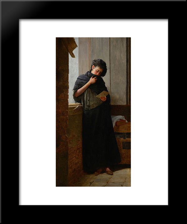 Longing (Saudade) 20x24 Black Modern Wood Framed Art Print Poster by Almeida Junior, Jose Ferraz de