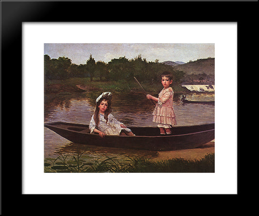 Munhos Brothers 20x24 Black Modern Wood Framed Art Print Poster by Almeida Junior, Jose Ferraz de