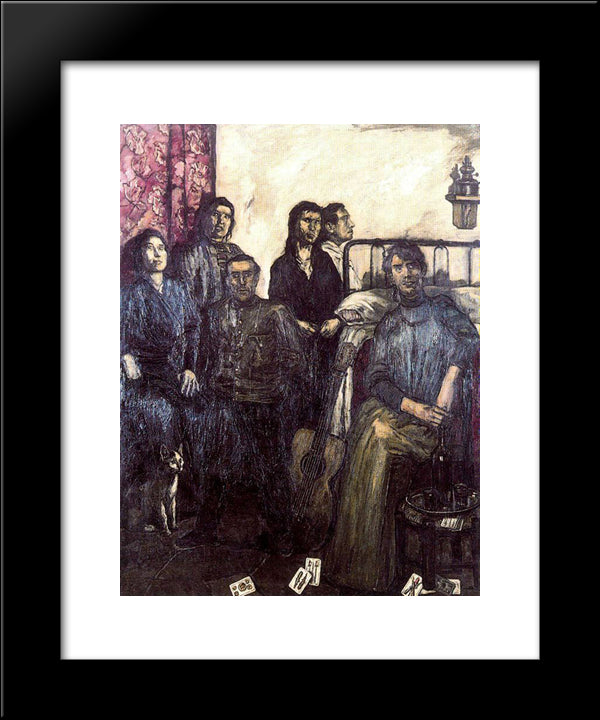 The Fallen 20x24 Black Modern Wood Framed Art Print Poster by Solana, Jose Gutierrez