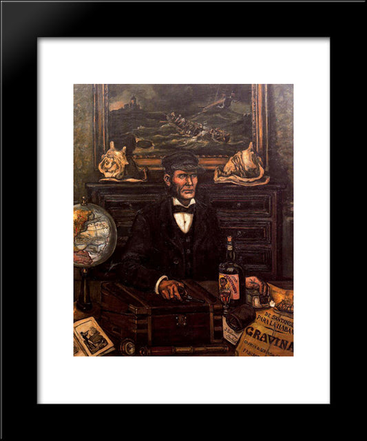 The Merchant Captain 20x24 Black Modern Wood Framed Art Print Poster by Solana, Jose Gutierrez