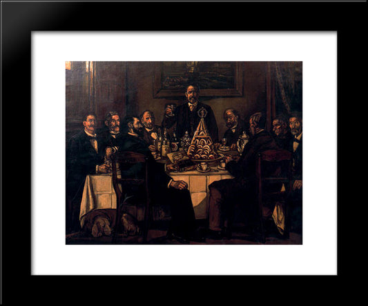 The Return Of The Indian 20x24 Black Modern Wood Framed Art Print Poster by Solana, Jose Gutierrez