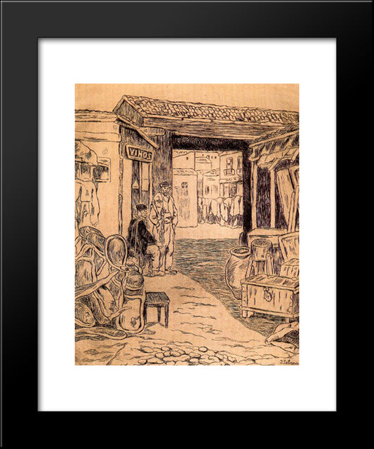 The Trail 20x24 Black Modern Wood Framed Art Print Poster by Solana, Jose Gutierrez