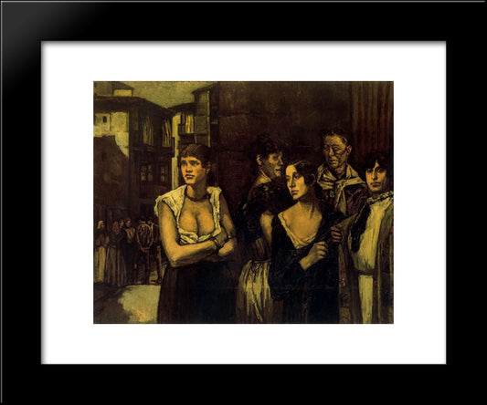 Women Of Life 20x24 Black Modern Wood Framed Art Print Poster by Solana, Jose Gutierrez