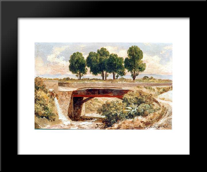 Barranca Del Muerto 20x24 Black Modern Wood Framed Art Print Poster by Velasco Gomez, Jose Maria