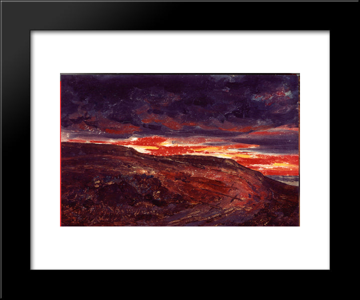 El Monte Calvario 20x24 Black Modern Wood Framed Art Print Poster by Velasco Gomez, Jose Maria