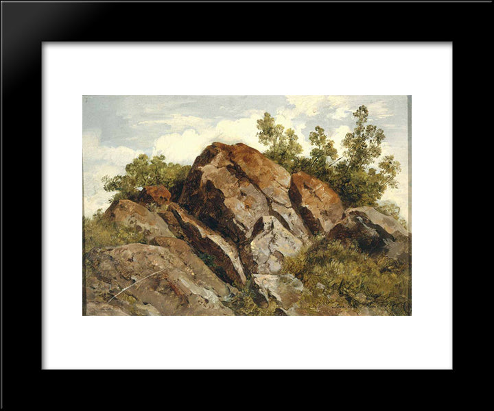 Rocas 20x24 Black Modern Wood Framed Art Print Poster by Velasco Gomez, Jose Maria