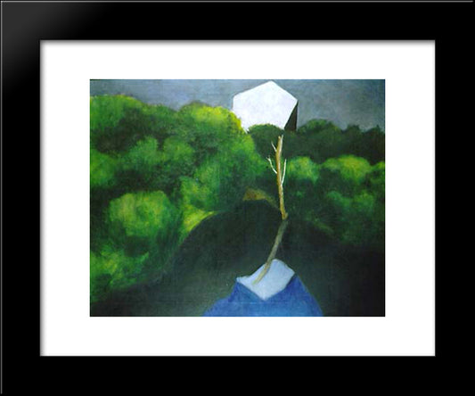 A Pool 20x24 Black Modern Wood Framed Art Print Poster by Sima, Josef