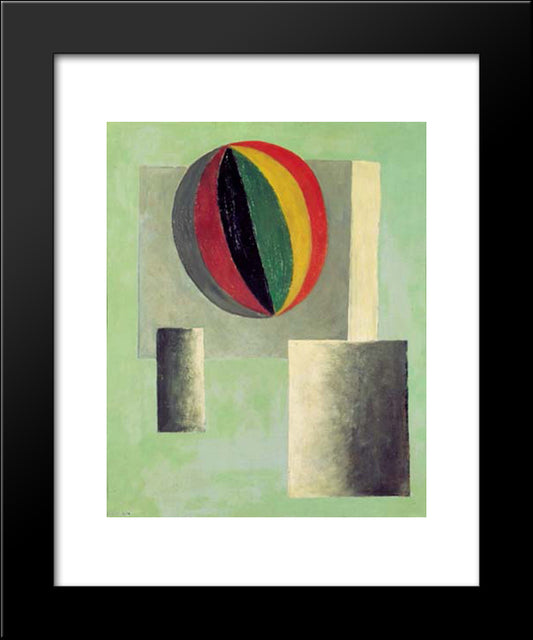 Hot Air Balloon 20x24 Black Modern Wood Framed Art Print Poster by Sima, Josef