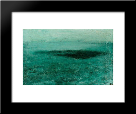 Mer 20x24 Black Modern Wood Framed Art Print Poster by Sima, Josef