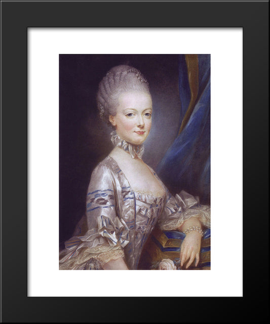 Archduchess Maria Antonia Of Austria 20x24 Black Modern Wood Framed Art Print Poster by Ducreux, Joseph