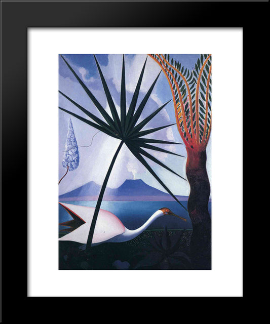 Neapolitan Song 20x24 Black Modern Wood Framed Art Print Poster by Stella, Joseph