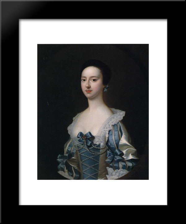 Anne Bateman, Later Mrs. John Gisbourne 20x24 Black Modern Wood Framed Art Print Poster by Wright, Joseph